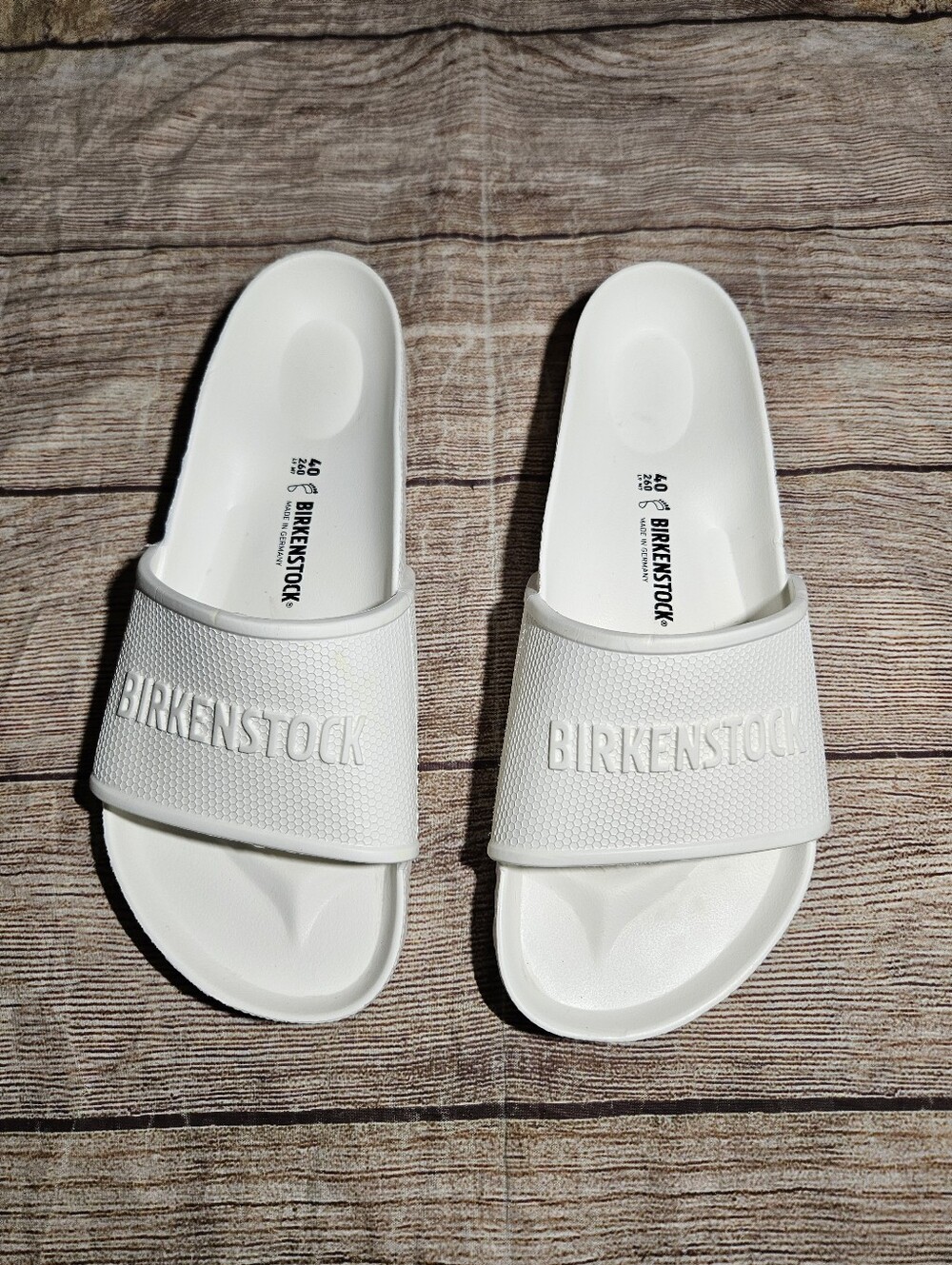 Birkenstock Barbados EVA white Slide Sandals